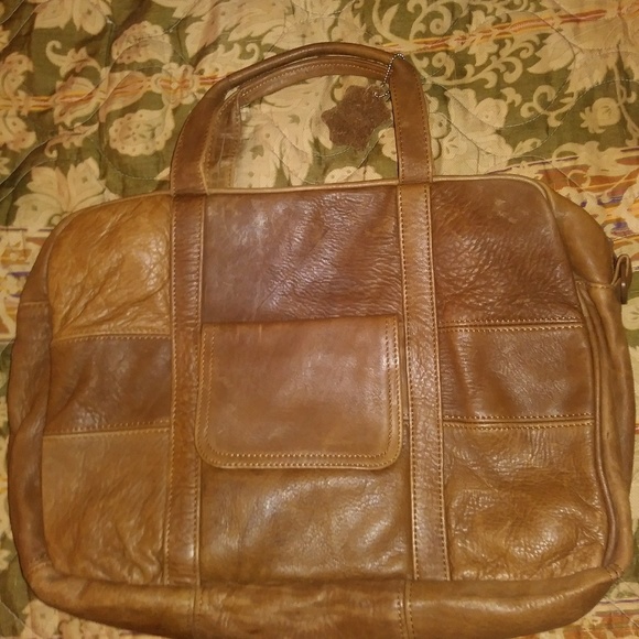 Handbags - Carroll original wear leather laptop bag